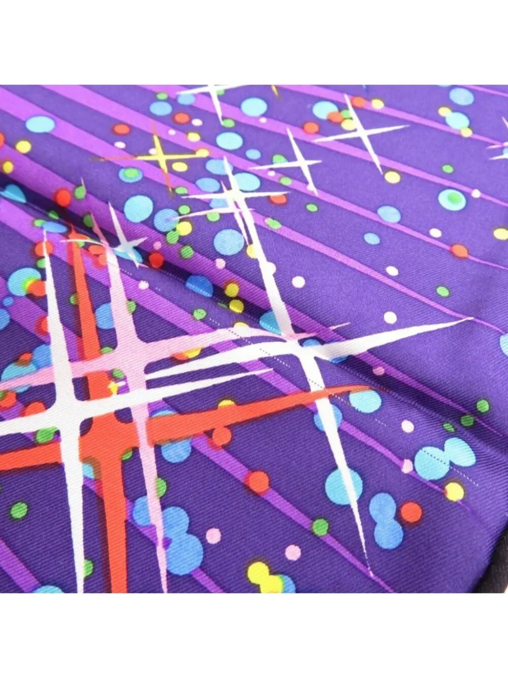 Hermes Carre 90 Magic Kelly Silk Purple Scarf